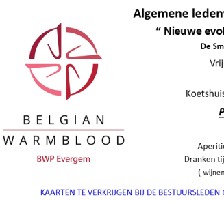 Uitnodiging algemene ledenvergadering